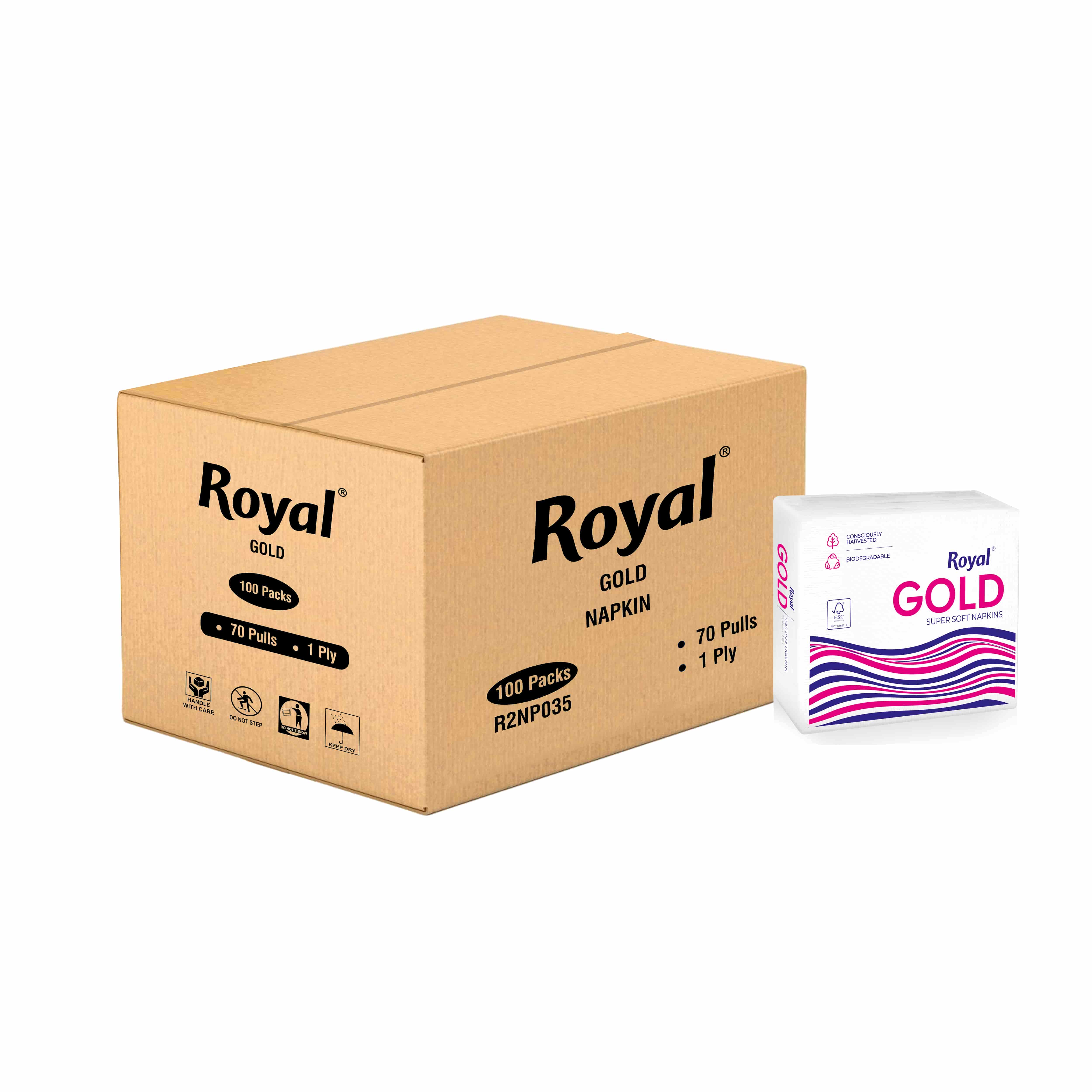 Tissue Paper ROYAL GOLD 90 PULLS (90's)